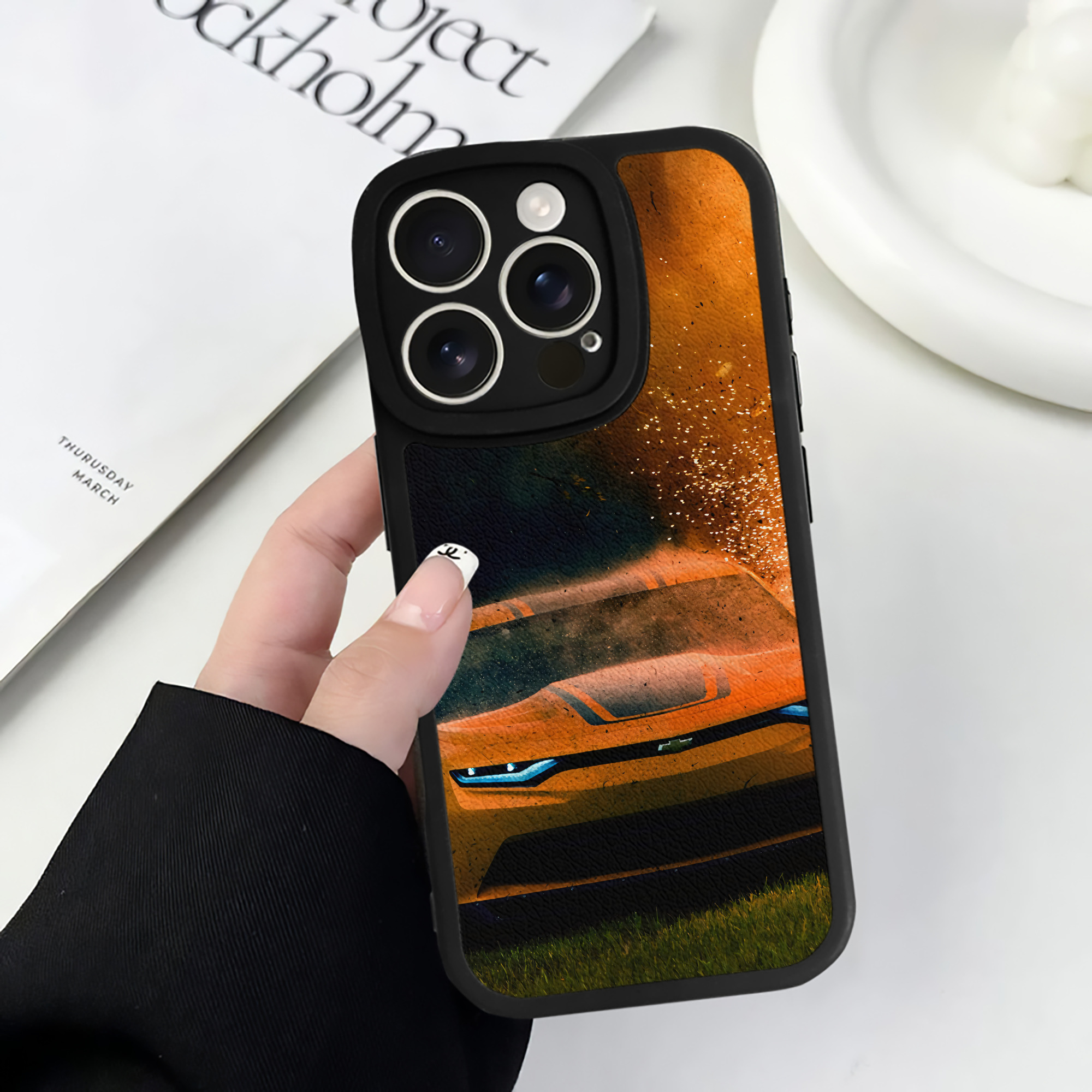 （画像用） Transformers トランスフォーマー 【iPhone 16シリーズ対応】シリコンスマホケース（レザー調） 材質：シリコン